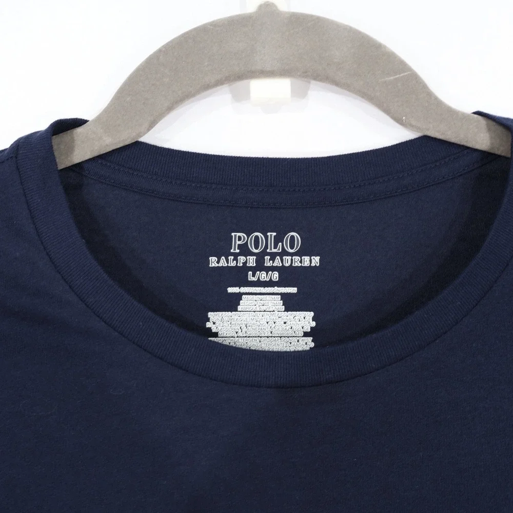 Polo Ralph Lauren Pajama Set Mens M Blue Grey Polo Bear Winter Preppy $99 NWT